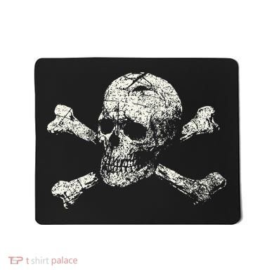 Pirate Skull Banner - Jolly Roger Symbol Mousepad