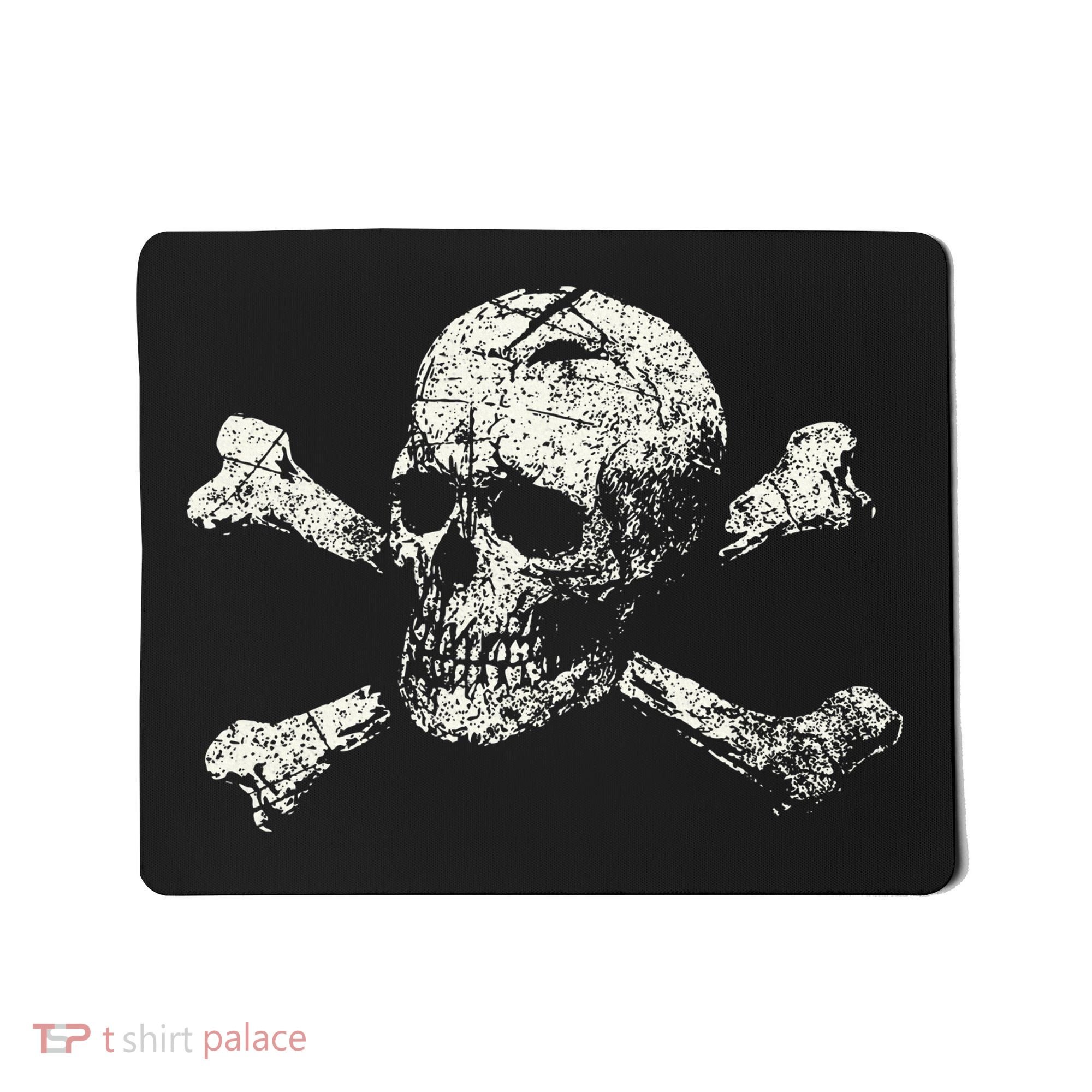 Pirate Skull Banner - Jolly Roger Symbol Mousepad