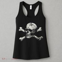 Pirate Skull Banner - Jolly Roger Symbol Women's Tank Top thumb 3
