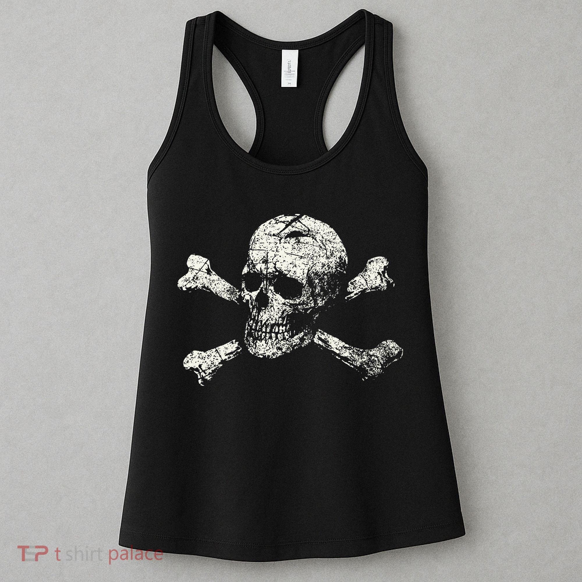 Pirate Skull Banner - Jolly Roger Symbol Women's Tank Top