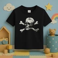 Pirate Skull Banner - Jolly Roger Symbol Toddler T-Shirt thumb 3