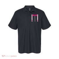 Pink Suspenders Bow Tie Costume Breast Cancer Awareness Polo thumb 0