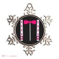 Pink Suspenders Bow Tie Costume Breast Cancer Awareness Ornament thumb 0