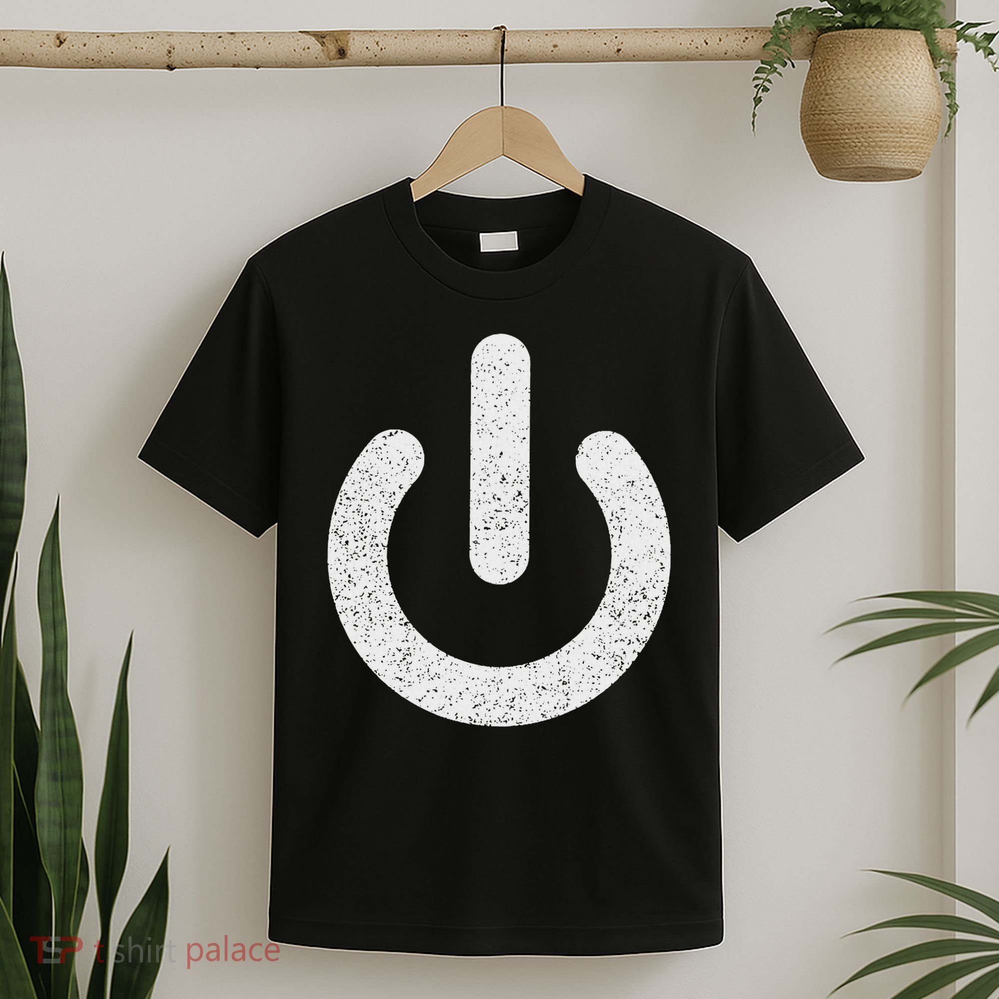 Power Symbol Button Switch Standby Icon Halloween Costume T-Shirt