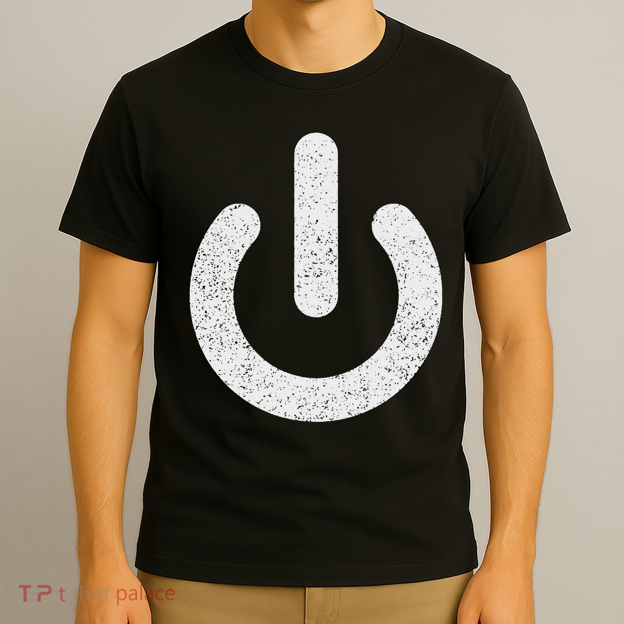 Power Symbol Button Switch Standby Icon Halloween Costume T-Shirt
