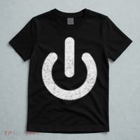 Power Symbol Button Switch Standby Icon Halloween Costume T-Shirt thumb 5