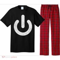 Power Symbol Button Switch Standby Icon Halloween Costume Pajama Set thumb 0