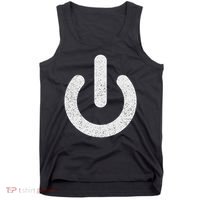 Power Symbol Button Switch Standby Icon Halloween Costume Tank Top thumb 0