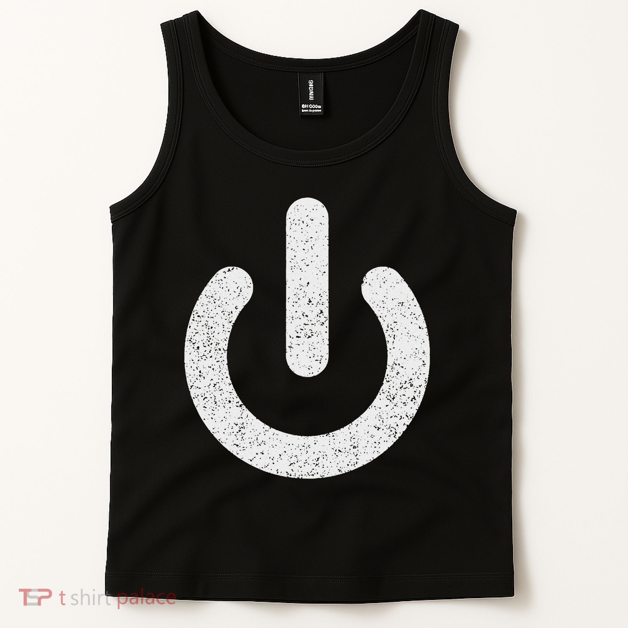 Power Symbol Button Switch Standby Icon Halloween Costume Tank Top