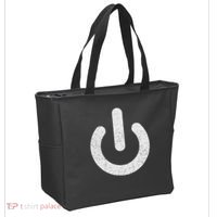 Power Symbol Button Switch Standby Icon Halloween Costume Tote Bag thumb 2