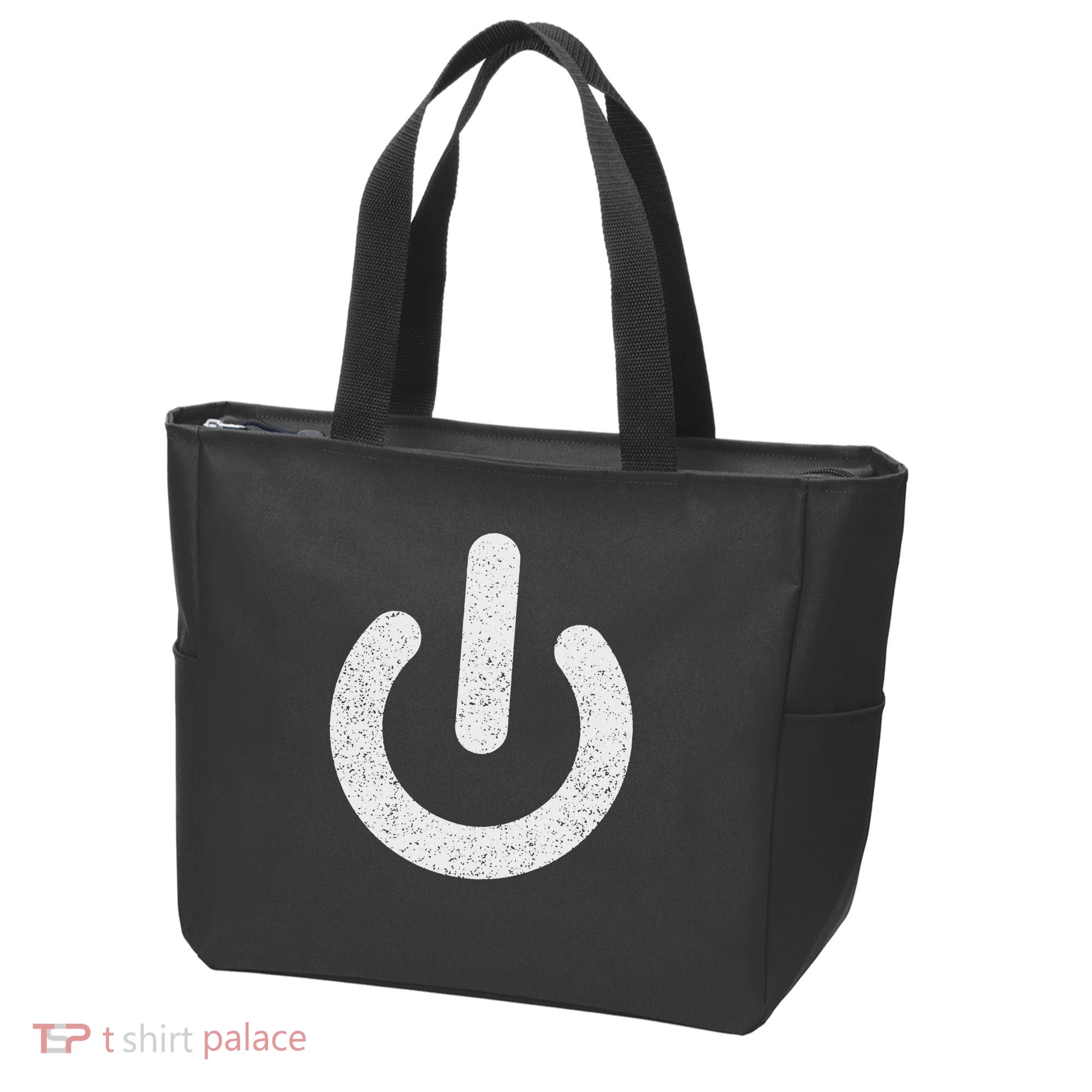 Power Symbol Button Switch Standby Icon Halloween Costume Tote Bag