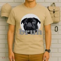 Pug Says “Bruh” – Adorable Dog Funny Humor Fashion T-Shirt thumb 6