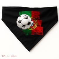 Portugal Soccer Ball USA-Made Doggie Bandana thumb 0