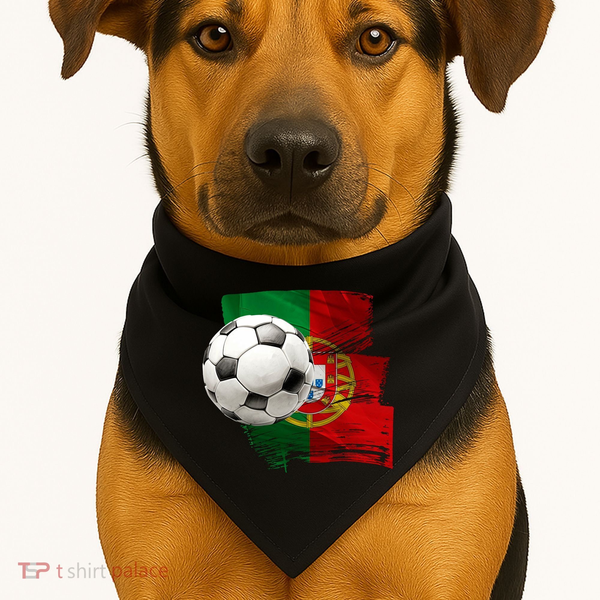 Portugal Soccer Ball USA-Made Doggie Bandana