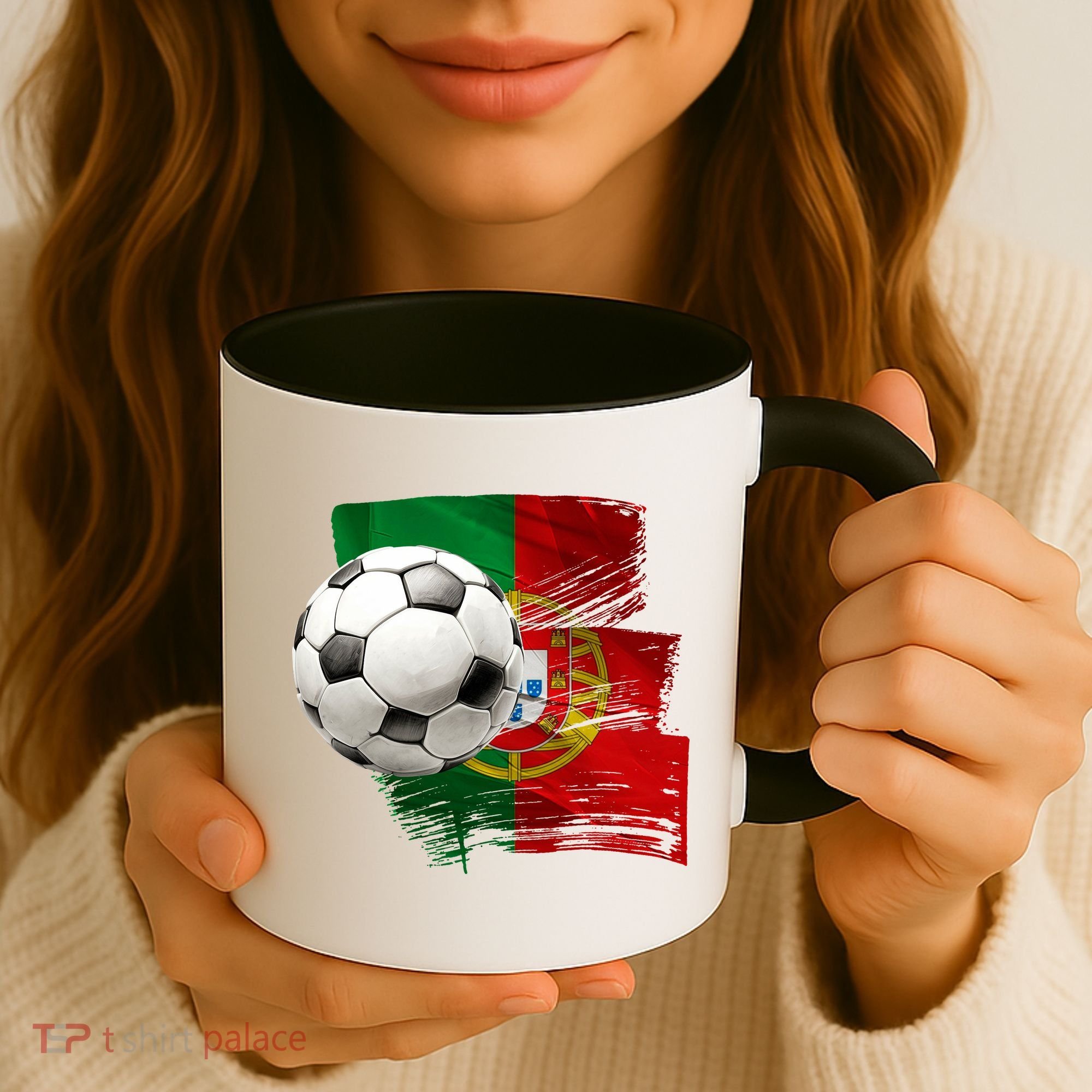 Portugal Soccer Ball Coffee Mug