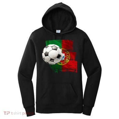 Portugal Soccer Ball Women's Hoodie