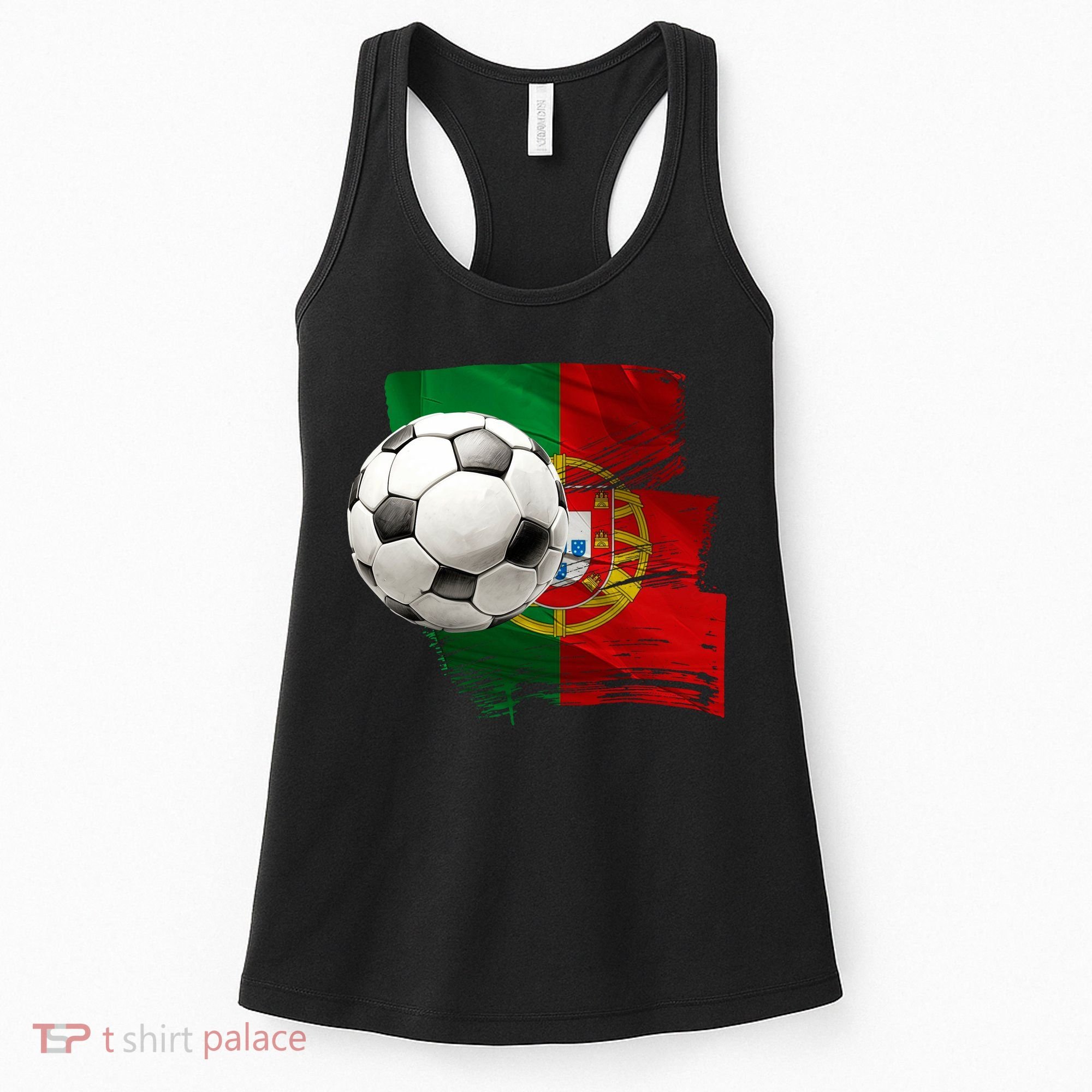 Portugal Soccer Ball Women's Tank Top