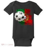 Portugal Soccer Ball Baby Bodysuit thumb 0