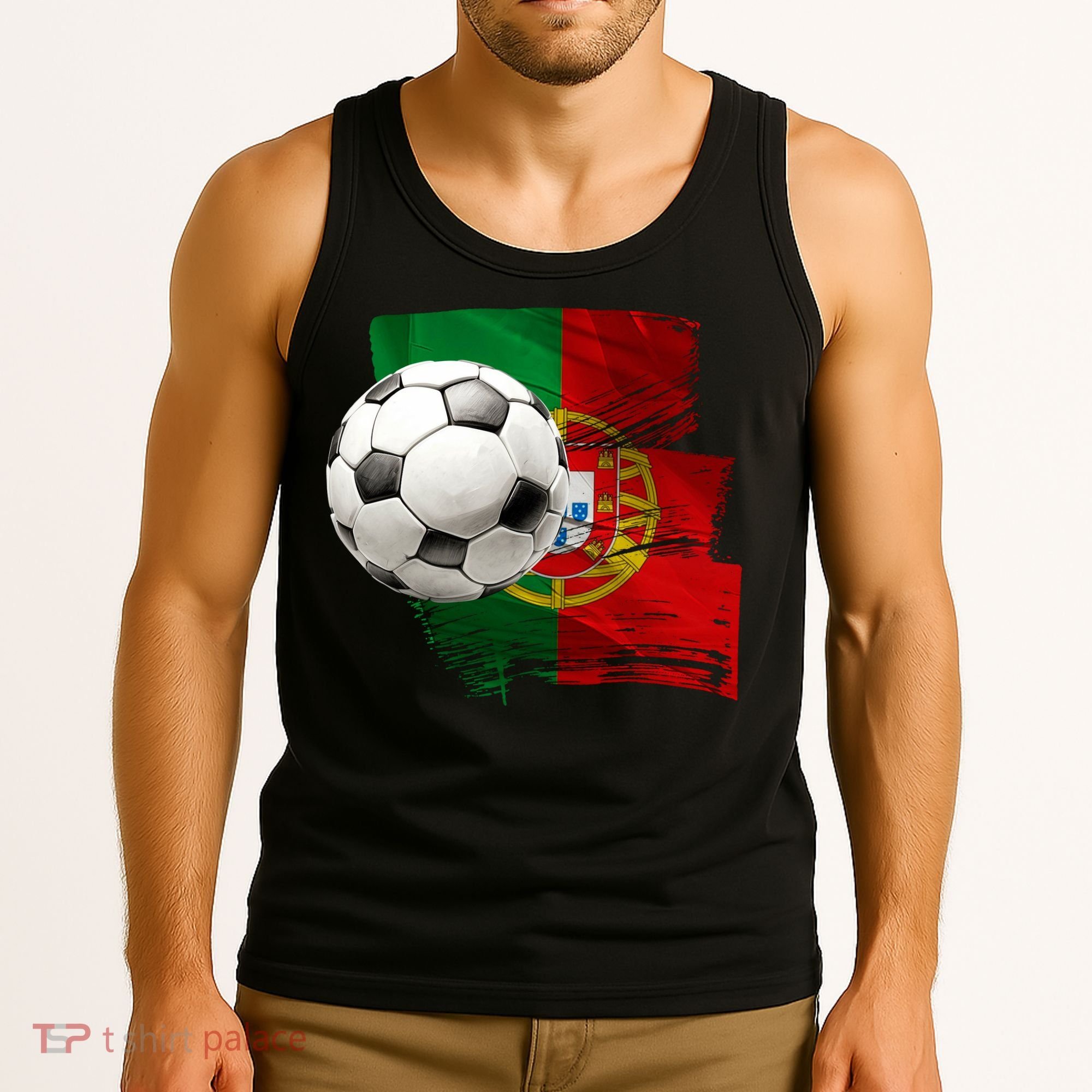 Portugal Soccer Ball Tank Top