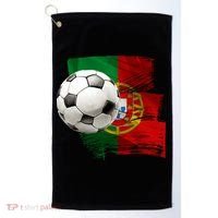 Portugal Soccer Ball Golf Towel thumb 0
