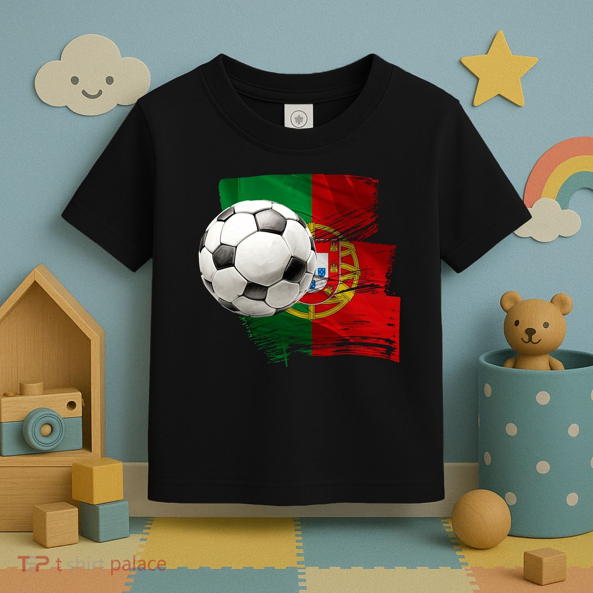 Portugal Soccer Ball Toddler T-Shirt