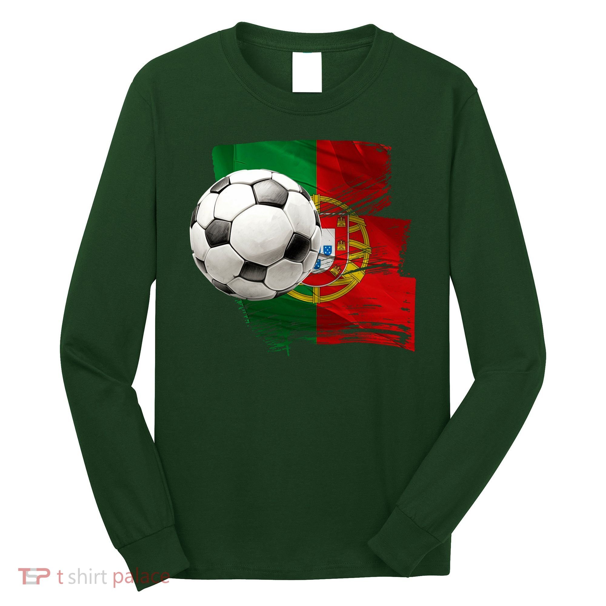 Portugal Soccer Ball Long Sleeve Shirt
