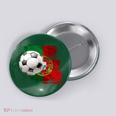 Portugal Soccer Ball Button