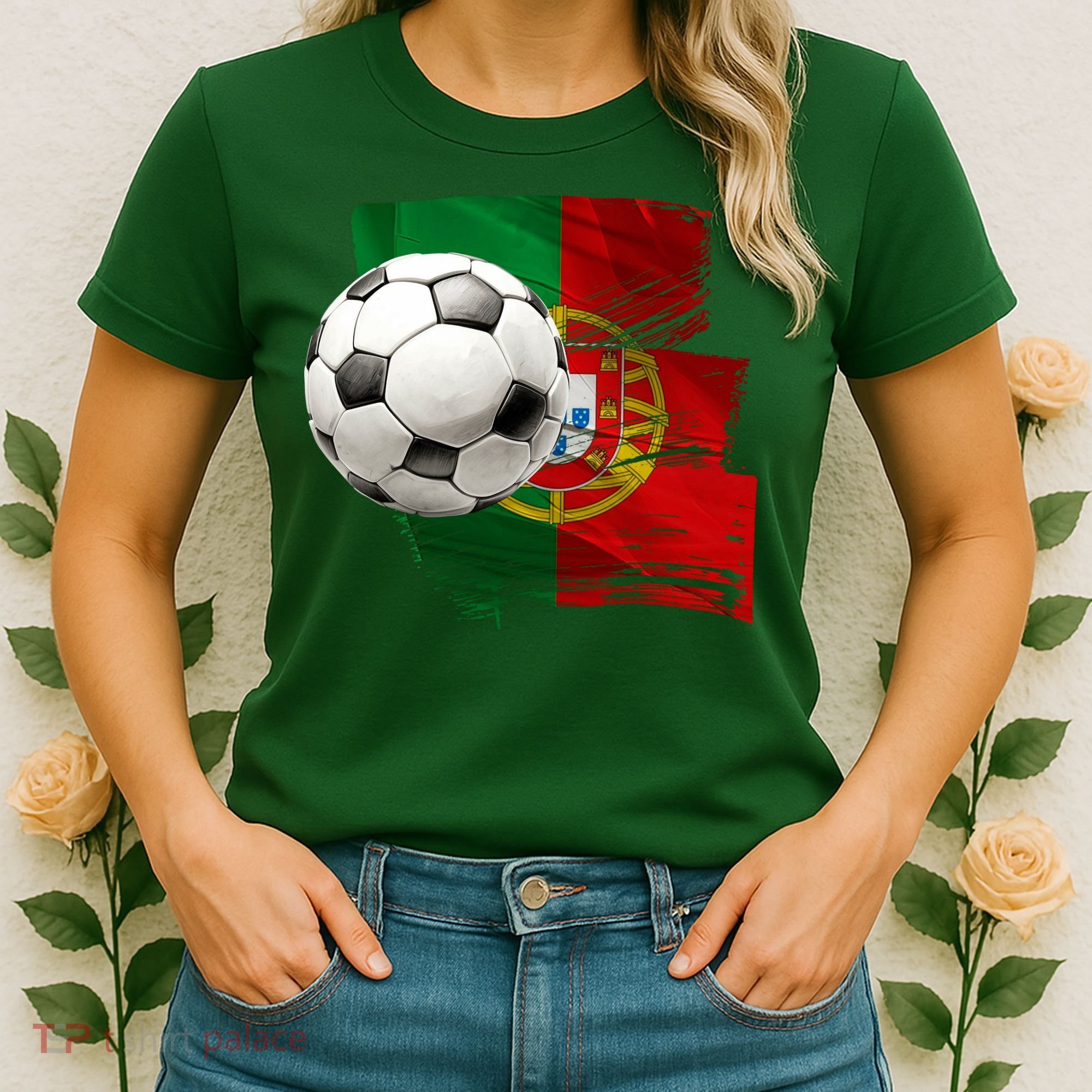 Portugal Soccer Ball Women's T-Shirt