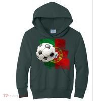 Portugal Soccer Ball Kids Hoodie thumb 0