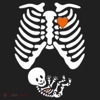 Pregnant Skeleton Costume Halloween Pregnancy Gift Beanie thumb 2