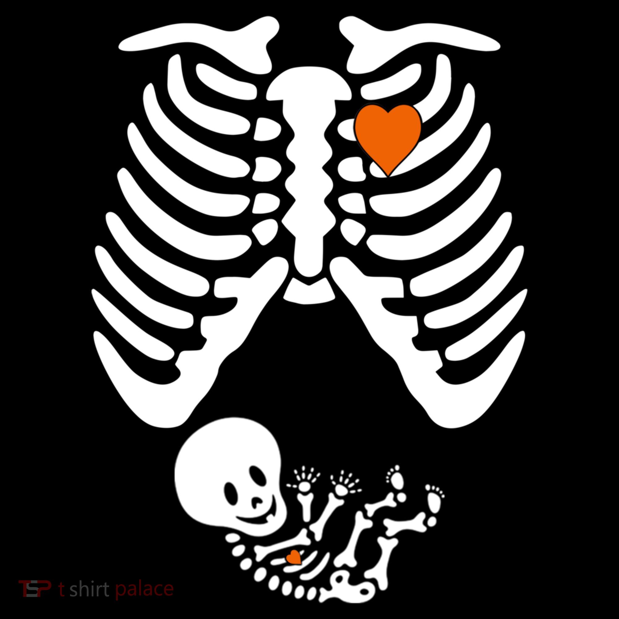 Pregnant Skeleton Costume Halloween Pregnancy Gift Women's Hoodie