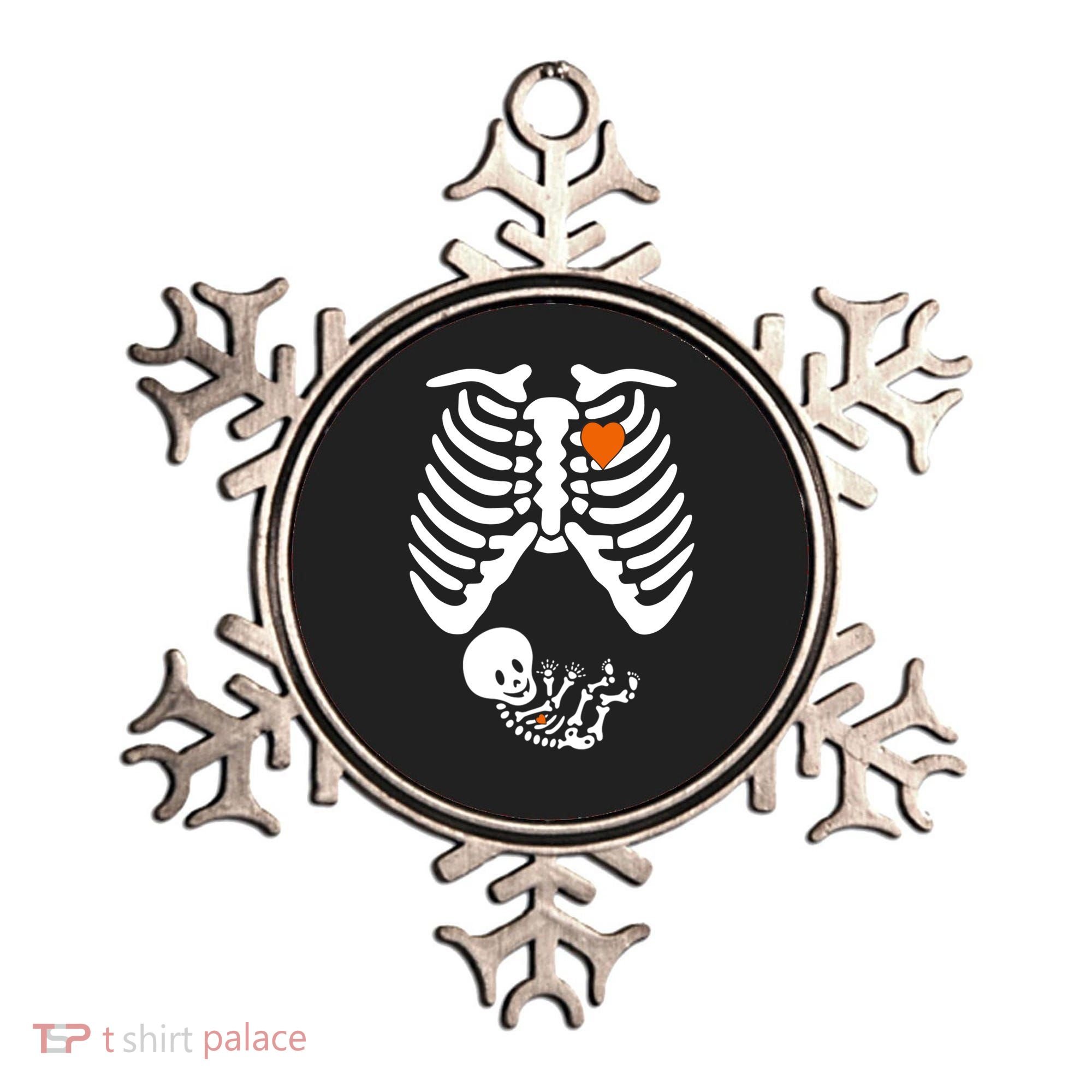 Pregnant Skeleton Costume Halloween Pregnancy Gift Ornament