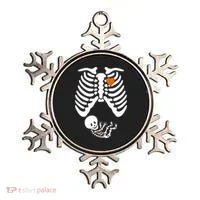 Pregnant Skeleton Costume Halloween Pregnancy Gift Ornament thumb 0