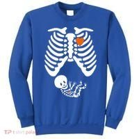 Pregnant Skeleton Costume Halloween Pregnancy Gift Sweatshirt thumb 0