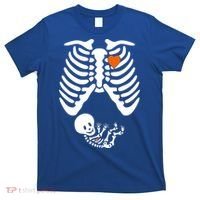 Pregnant Skeleton Costume Halloween Pregnancy Gift T-Shirt thumb 0