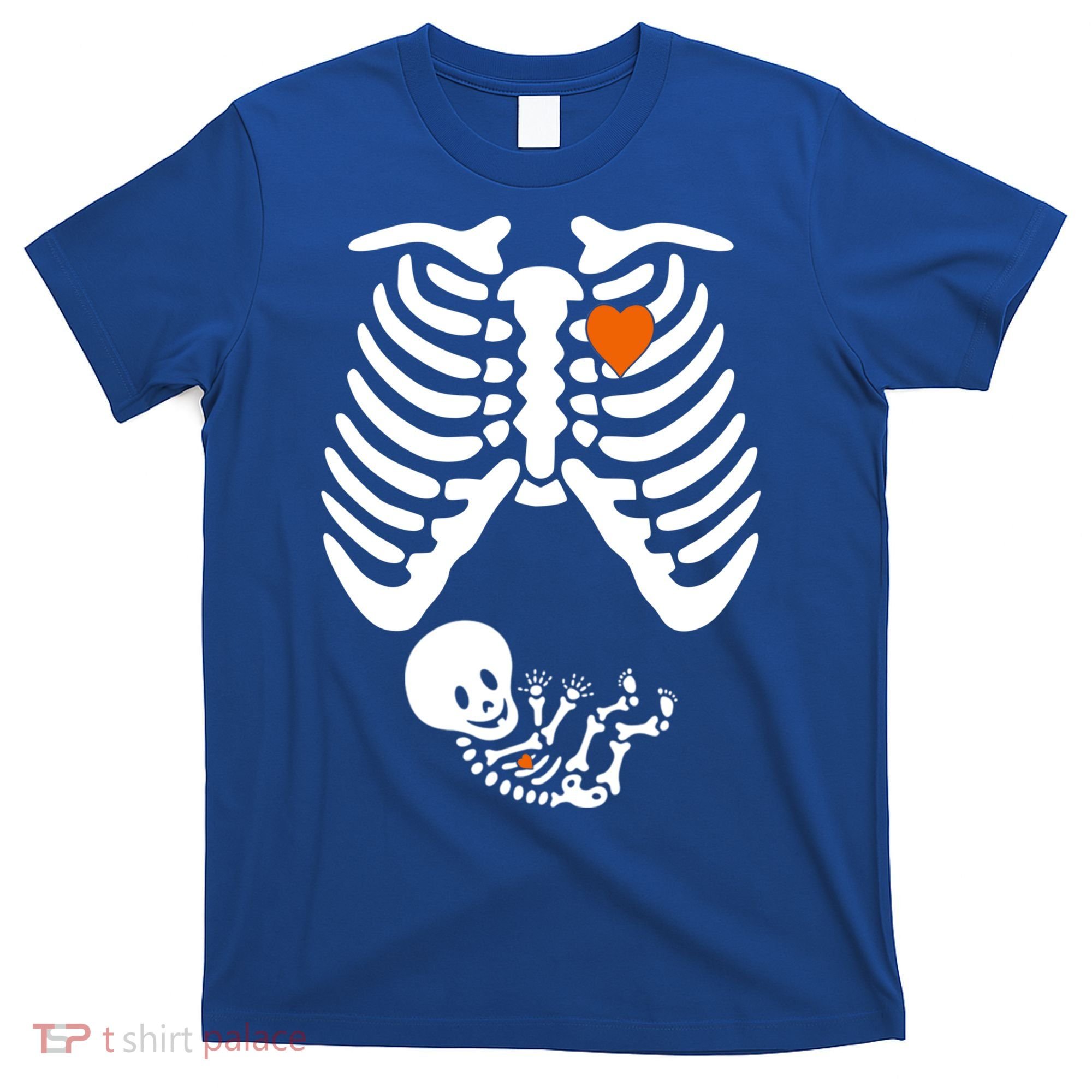 Pregnant Skeleton Costume Halloween Pregnancy Gift T-Shirt
