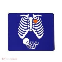 Pregnant Skeleton Costume Halloween Pregnancy Gift Mousepad thumb 0