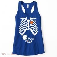 Pregnant Skeleton Costume Halloween Pregnancy Gift Women's Tank Top thumb 0