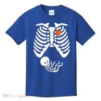 Pregnant Skeleton Costume Halloween Pregnancy Gift Kids T-Shirt thumb 0