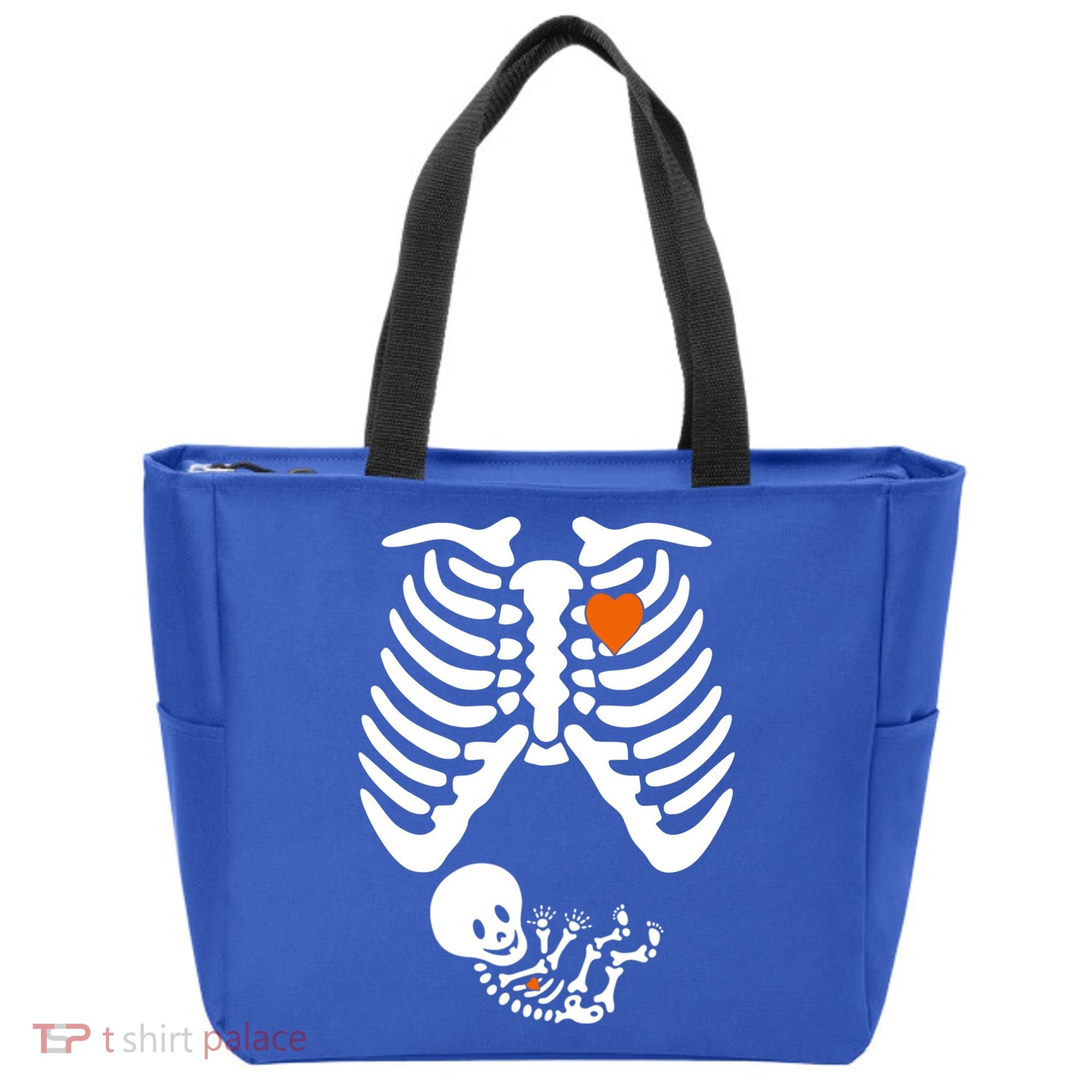 Pregnant Skeleton Costume Halloween Pregnancy Gift Tote Bag