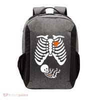 Pregnant Skeleton Costume Halloween Pregnancy Gift Vector Backpack thumb 0