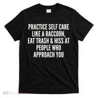 Practice Self Care Like A Raccoon Eat Trash & Hiss At People Who Approach You T-Shirt thumb 0