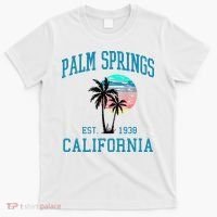 Palm Springs California Beach Vintage Palm Trees Summer T-Shirt thumb 0