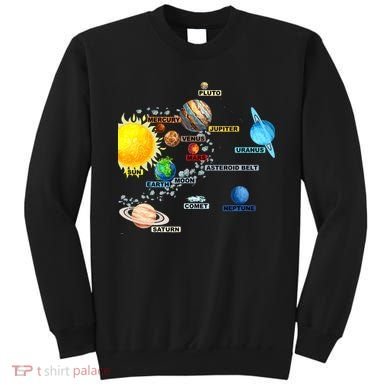 Planets Space Constellation Milky Way Sweatshirt