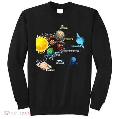 Planets Space Constellation Milky Way Sweatshirt