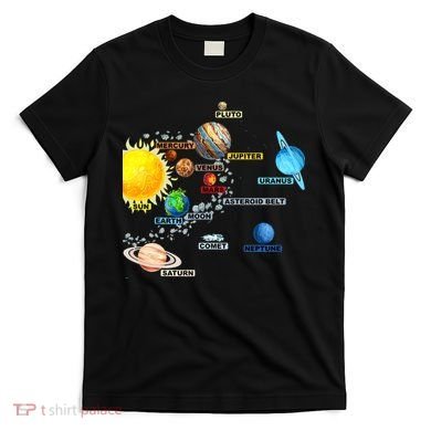 Planets Space Constellation Milky Way T-Shirt