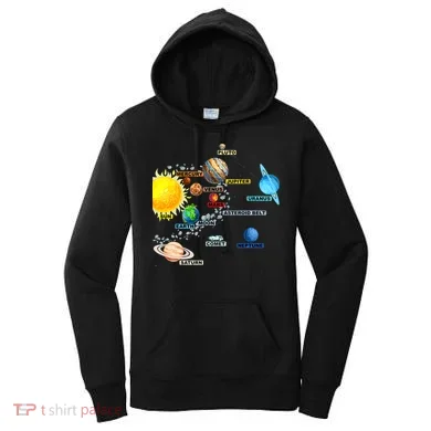 Planets Space Constellation Milky Way Women's Hoodie