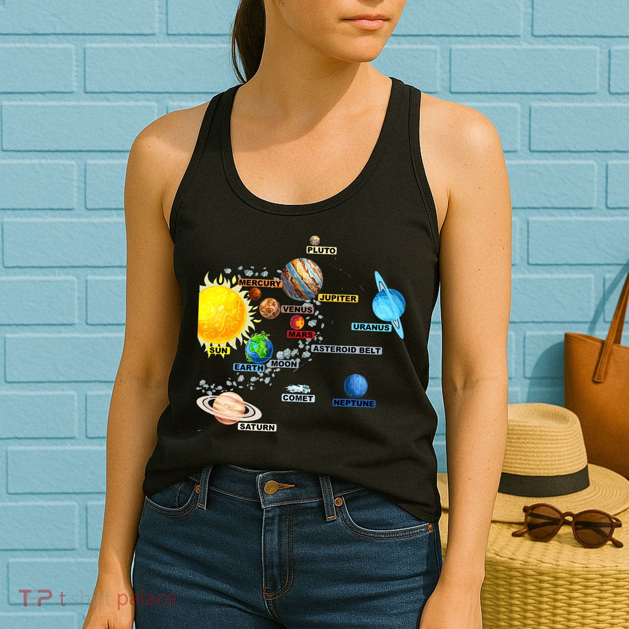 Planets Space Constellation Milky Way Women's Tank Top