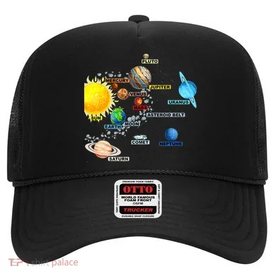 Planets Space Constellation Milky Way Hat