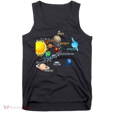 Planets Space Constellation Milky Way Tank Top